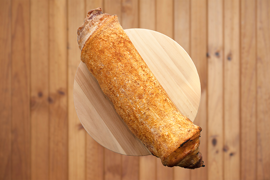 Whole roll of Lechon Liempo